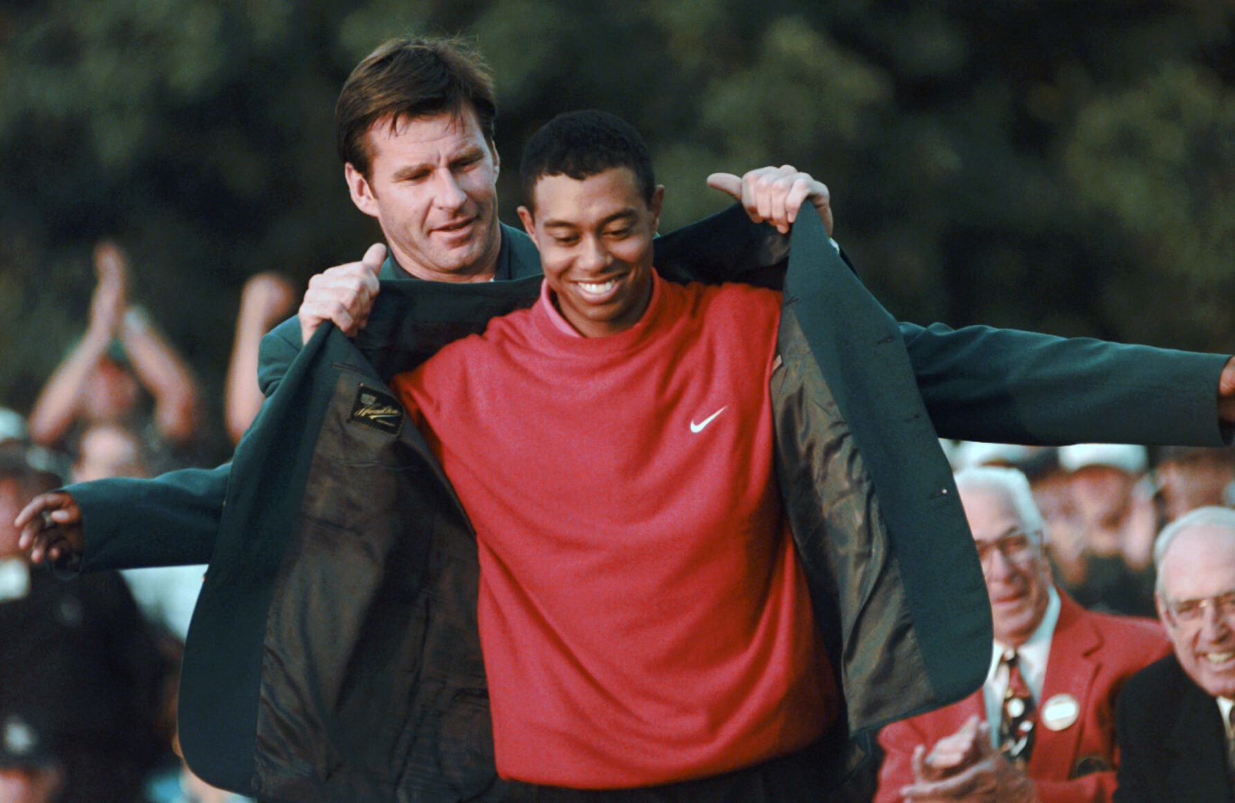 1997: Tiger Woods wins Masters by record 12 strokes